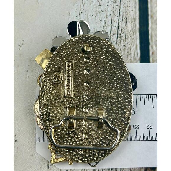 Bling Western Belt Buckle: Upcycled Art Deco Cowgirl Buckle - Picture 3 of 4